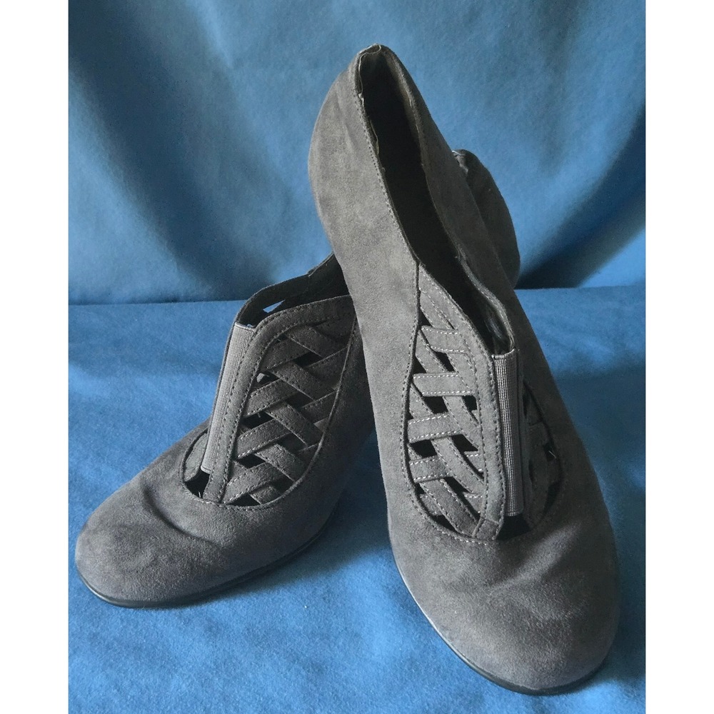 Aerosoles‎ Whimsigoth Cage Heels Booties Gray Clubwear Going Out Party Size 8 M